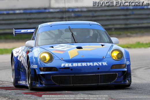 2008-04-26 Monza 0412 Le Mans Series - Lieb-Davison - Porsche 997 GT3 RSR